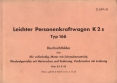 VW - 1943 - Leichter Personenwagen K2s Typ 166 - D 699/41 - [2586]
