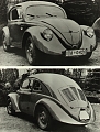 VW - 1938 - Beetle - Doppelmotiv Typ 30 von schr�g vorne und hinten - [5285]