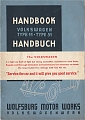 VW - 1946 - Handbook - Volkswagen Type 11 - Type 51 - Handbuch - [5531]