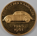 VW - 1961 - 5 Millionen Volkswagen - 2,5cm, 11gr - [6354]