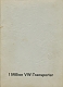 VW miscellaneous - 1 Million VW Transporter,1963