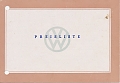 VW - 1952 - VW Preisliste - 10-52 Prsl 207a-70 - [7840]