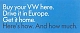 VW Prospekte - Buy your VW here. Drive it in Europe. Get it home.,1967