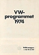 VW brochures - VW-Programmet 1974,1974