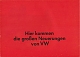 VW brochures - Hier kommen die großen Neuerungen von VW.,1965,152 922 04 8/65