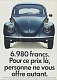 VW brochures - 6.980 francs. Pour ce prix là personne ne vous offre autant.,1969,62 B 5993