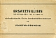 VW workshop publ. - Ersatzteilliiste Volkswagen Typ 11 und 51,1946