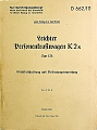 VW - 1941 - Leichter Personenkraftwagen  K2s (Typ128) Ger�tebeschreibung und Bedienungsanweisung - D 662/10 - Berlin 1941 - [8992]