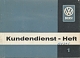 VW workshop publ. - Kundendienst-Heft,1961,156 339 5.61
