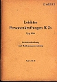 VW - 1942 - Leichter Personenkraftwagen K2s (Typ166) Ger�tebeschreibung und Bedienungsanweisung - D 662/13 - 5.12.1942 - [9343]