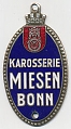 VW - 1955 - Karosserie Miesen Bonn - Plakette auf u.a. VW Krankenwagen - [9363]
