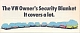 VW brochures - The VW owner's security blanket. It covers a lot.,1974