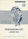VW brochures - Einbauhinweise Bosch Nebelscheinwerfer LE/NEB 130,1957,-