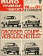 VW magazins - Auto Motor und Sport,1966,12