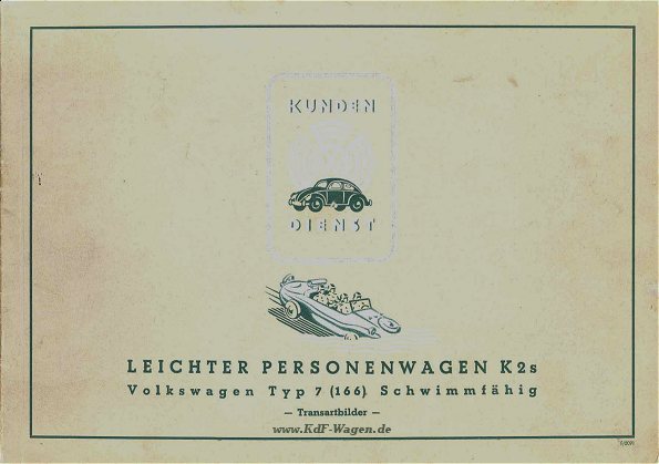 VW - 1943 - Leichter Personenwagen K2s - 43-F0091 24.9.1943 - [1295]-1