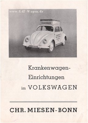 VW - 1947 - Krankenwagen-Einrichtungen im Volkswagen - [1298]-1