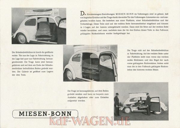 VW - 1947 - Krankenwagen-Einrichtungen im Volkswagen - [1298]-2