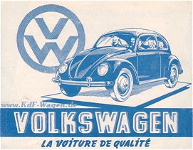 VW - 1948 - Volkswagen - La voiture de qualite - [1302]-1