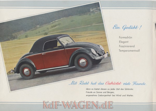 VW - 1949 - Cabriolet - CDH 65 1642/10.000  6.49 - [1309]-2