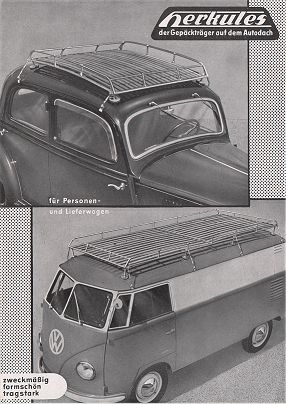 VW - 1950 - Herkules der Gepäckträger auf dem Autodach - [1351]-1