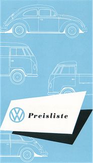 VW - 1957 - VW Preisliste. Stand 1.2.1957 - w 2/34 a - [1567]-1