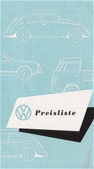 VW - 1960 - VW Preisliste. Stand 1.8.1960 - 152 015 - [1669]-1