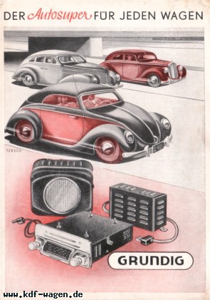 VW - 1951 - Der Autosuper für jeden Wagen. Grundig - [2455]-1