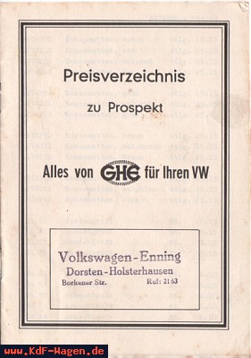 VW - 1955 - Alles von GHE für Ihren VW - [2753]-1