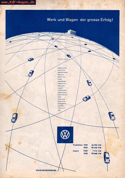 VW - 1951 - Werk und Wagen der grosse Erfolg! - Das Auto 51/01 - [4562]-1
