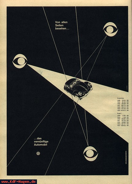 VW - 1955 - von allen Seiten besehen ... das vernünftige Automobil - Gute Fahrt - [4889]-1