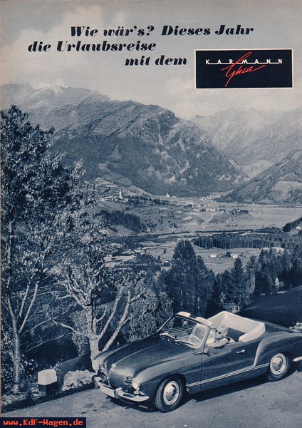 VW - 1958 - Wie wär`s? Dieses Jahr die Urlaubsreise mit dem Karmann Ghia - Gute Fahrt - [4908]-1