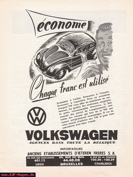 VW - 1948 - économe. Chaque franc est utilisé - [4959]-1