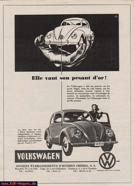 VW - 1950 - Elle vaut son pesant d´or! - [4963]-1