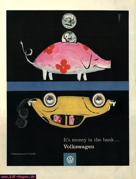 VW - 1959 - It´s money in the bank ... Volkswagen - LIFE - [4986]-1