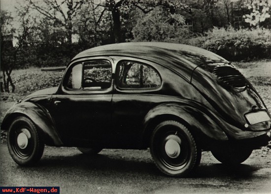 VW - 1938 - (vw_t1) - KdF-Wagen Typ 3 Limousine von schräg hinten - [5290]-1