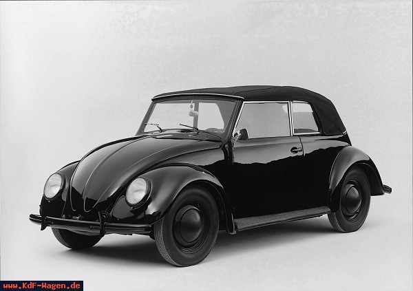 VW - 1938 - (vw_t1)(vw_t1_kdf)(vw_t1_cab) - KdF-Wagen Cabrio vor neutralem Hintergrund - [5517]-1