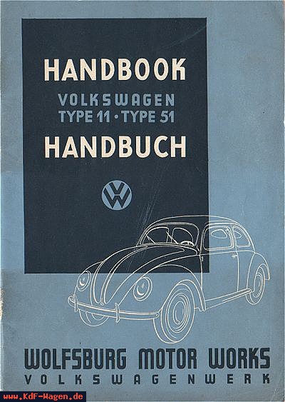 VW - 1946 - Handbook - Volkswagen Type 11 - Type 51 - Handbuch - [5531]-2