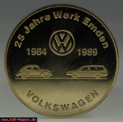 VW - 1989 - 25 Jahre Werk Emden - 4cm, 32g - [6347]-1