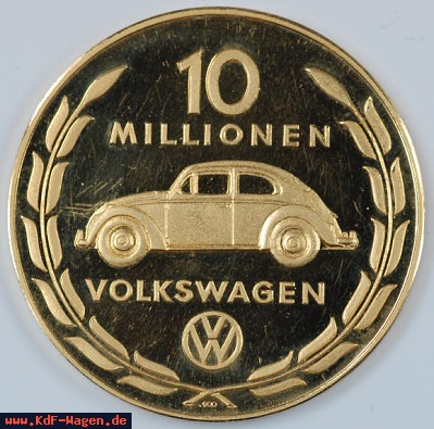 VW - 1965 - 10 Millionen Volkswagen - 4cm, 35g - [6349]-1