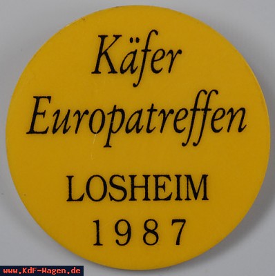 VW - 1987 - Käfer Europatreffen Losheim - [6367]-1