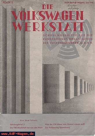 VW - 1941 - Die Volkswagen Werkstatt. Folge 3 - [6392]-1