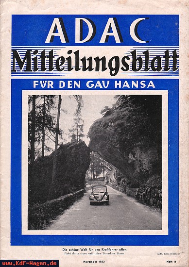 VW - 1953 - ADAC Mitteilungsblatt - 11 - [6488]-1