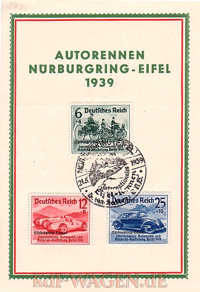VW - 1939 - Autorennen Nürburgring Eifel 1939 - IAA 1939 DR 686 688 - [6615]-1