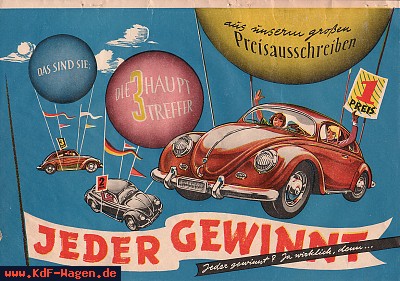 VW - 1955 - Das sind sie: Die 3 Haupttreffer aus unserem großen Preisausschreiben - [7062]-1
