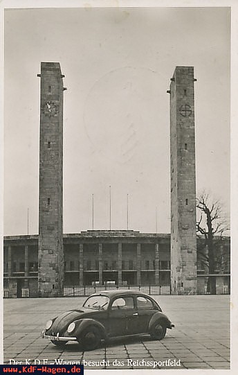 VW - 1939 - Intern. Automobil-Austellung Berlin 1939. Der KDF-Wagen besucht das Reichssportfeld - [7097]-1