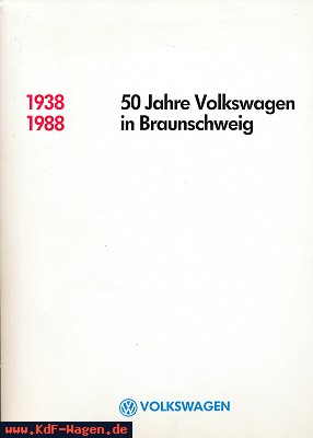 VW - 1988 - 50 Jahre Volkswagen in Braunschweig - [7105]-1