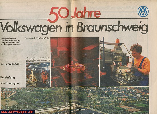 VW - 1988 - 50 Jahre Volkswagen in Braunschweig - 03 - [7123]-1