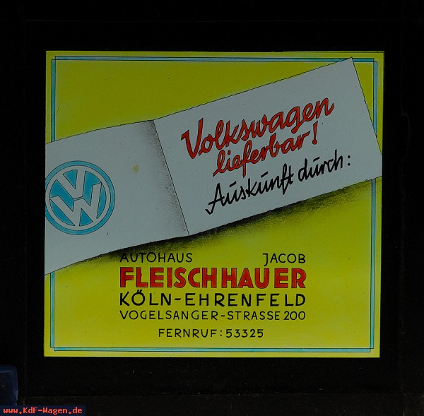 VW - 1950 - Volkswagen lieferbar! - [7532]-1