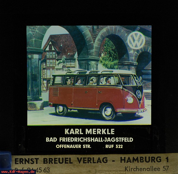 VW - 1954 - Glas Dia für Kinowerbung - [7533]-1