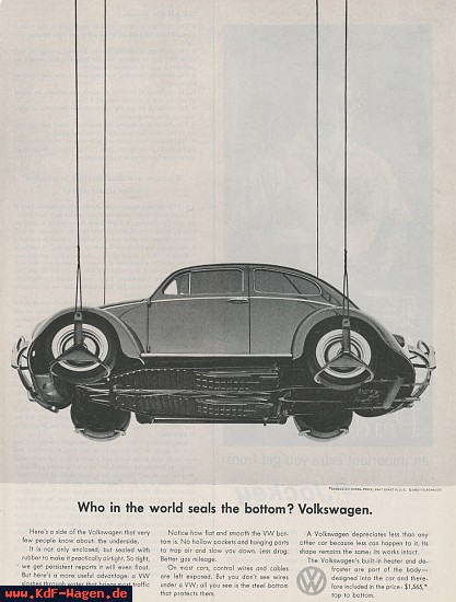 VW - 1960 - Who in the world seals the bottom? Volkswagen. - [7756]-1